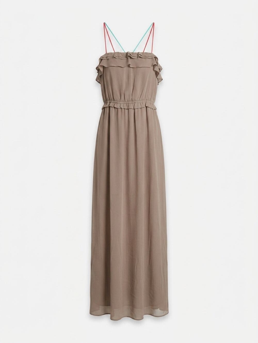 HAYDEN Taupe Chiffon Maxi Dress NWT MEDIUM
